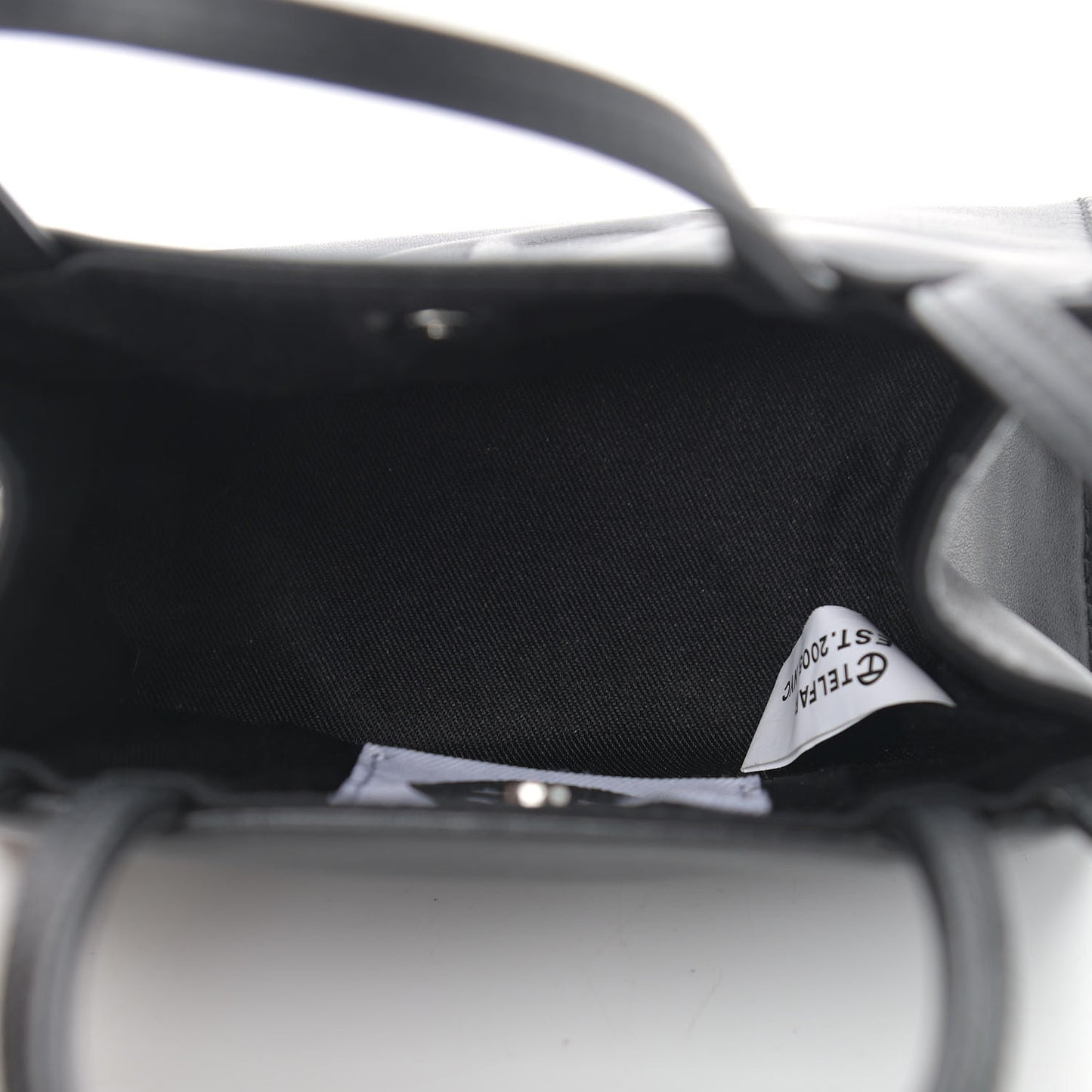 Vegan Leather Small Shopping Bag Black