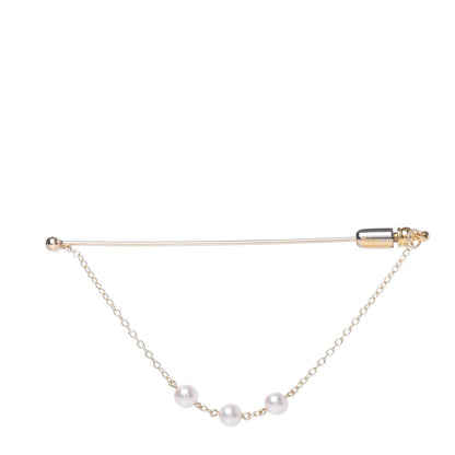 Mikimoto 14K Yellow Gold Akoya Pearl 4.5mm Pin Brooch 3 of 5