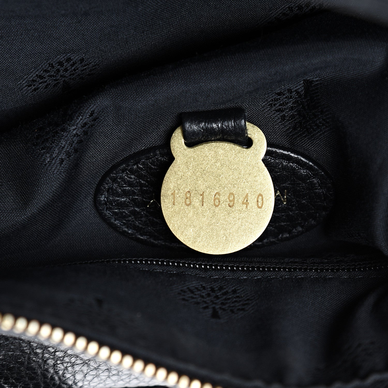 Mulberry Pebbled Calfskin Effie Tote Black 6 of 12