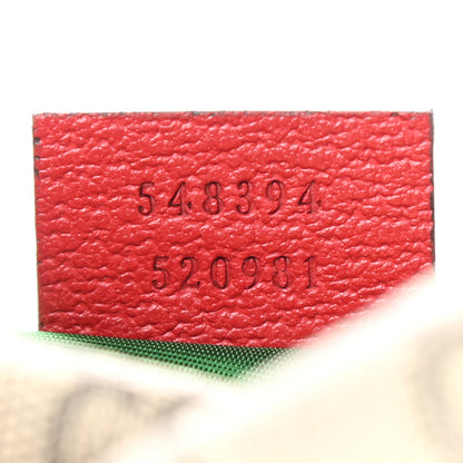 Gucci Soft GG Supreme Monogram Calfskin Small Ophidia Cosmetic Case Beige Ebony Hibiscus Red 7 of 7