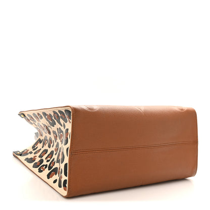 Louis Vuitton Empreinte Monogram Giant Wild At Heart Onthego MM Caramel 4 of 9