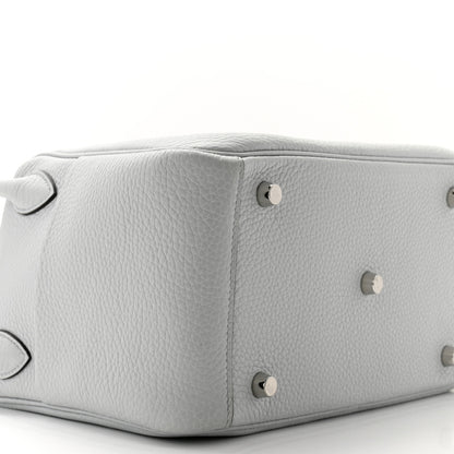 Hermes Taurillon Clemence Lindy 26 Bleu Pale 9 of 11