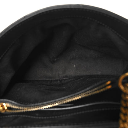 Saint Laurent Calfskin Y Quilted Monogram Small Loulou Chain Satchel Black 5 of 12