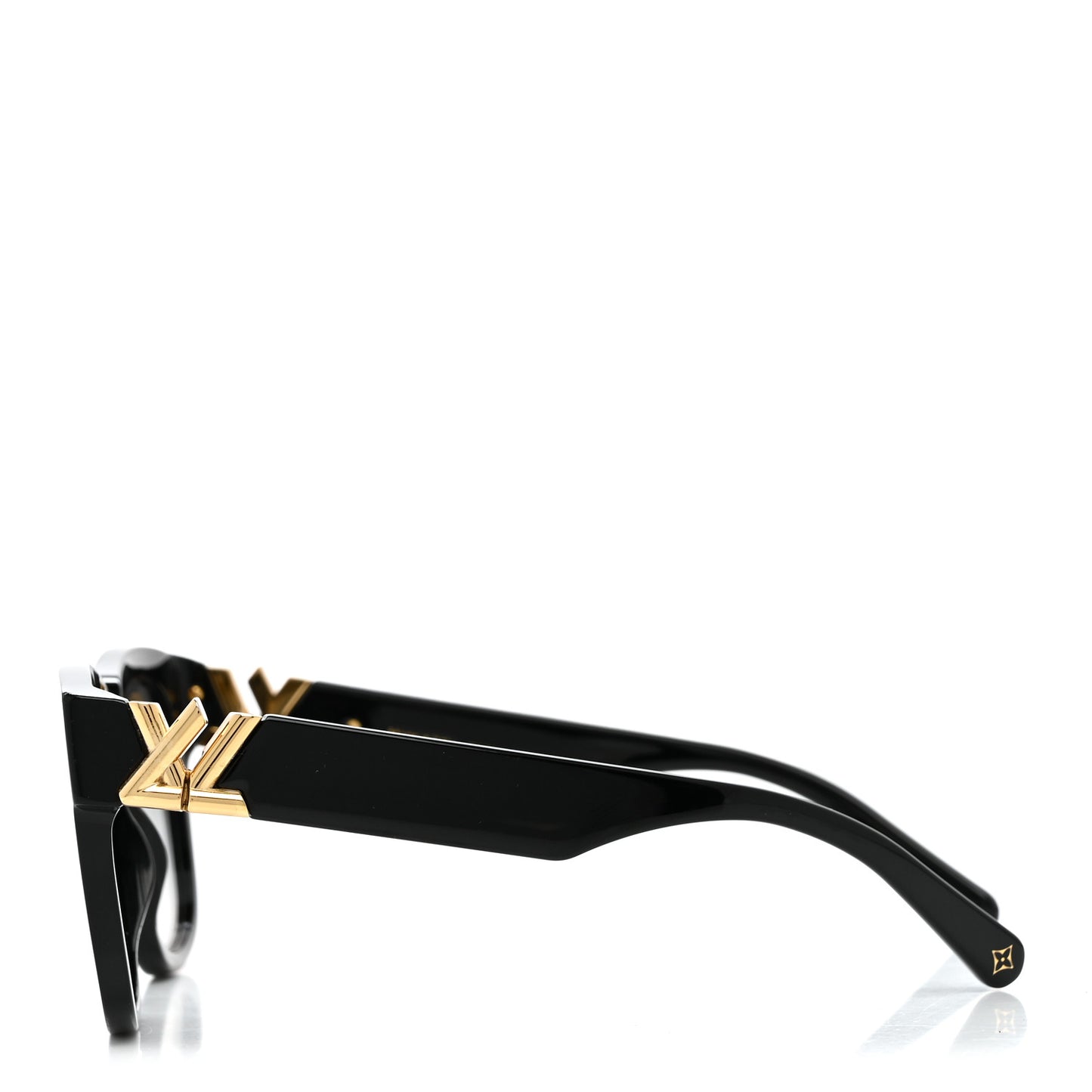 Acetate LV GO-14 Square Sunglasses Z2120W Black