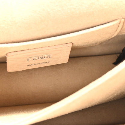 Fendi Vitello Liberty Scalloped Studded Small Kan I Shoulder Bag Black Cherry Multicolor 5 of 10