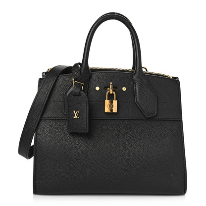 Louis Vuitton Taurillon City Steamer PM Black 1 of 11