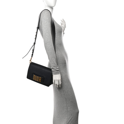 Christian Dior Smooth Calfskin Dio(r)evolution Flap Bag Black 2 of 12