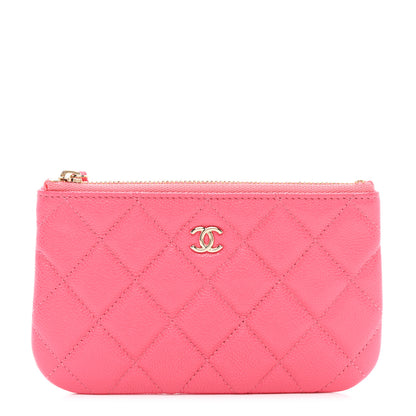 Chanel Caviar Quilted Small Cosmetic Case Pink 1 of 7