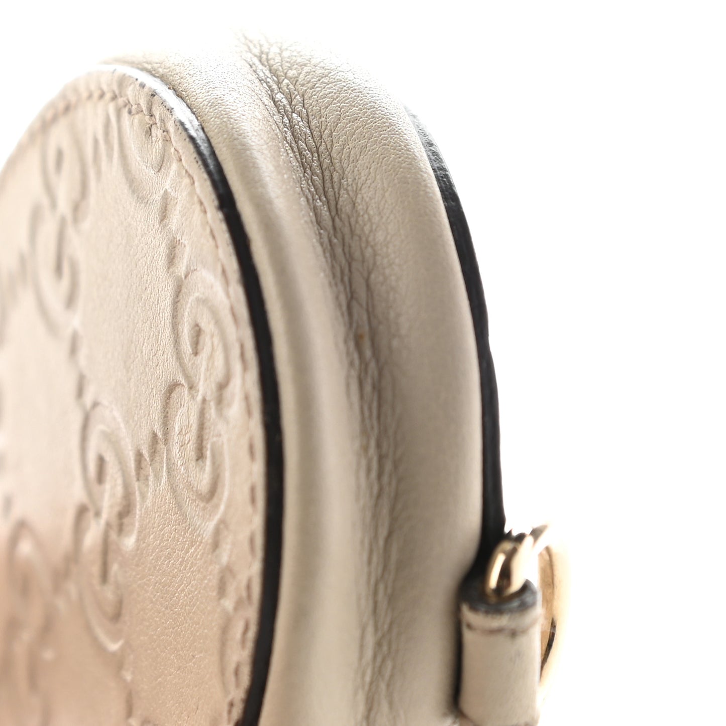 Guccissima Heart Coin Purse White