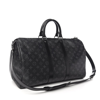 Louis Vuitton Monogram Eclipse Keepall Bandouliere 45 2 of 9