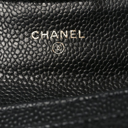Chanel Caviar Quilted Flap Card Holder Black 6 of 9