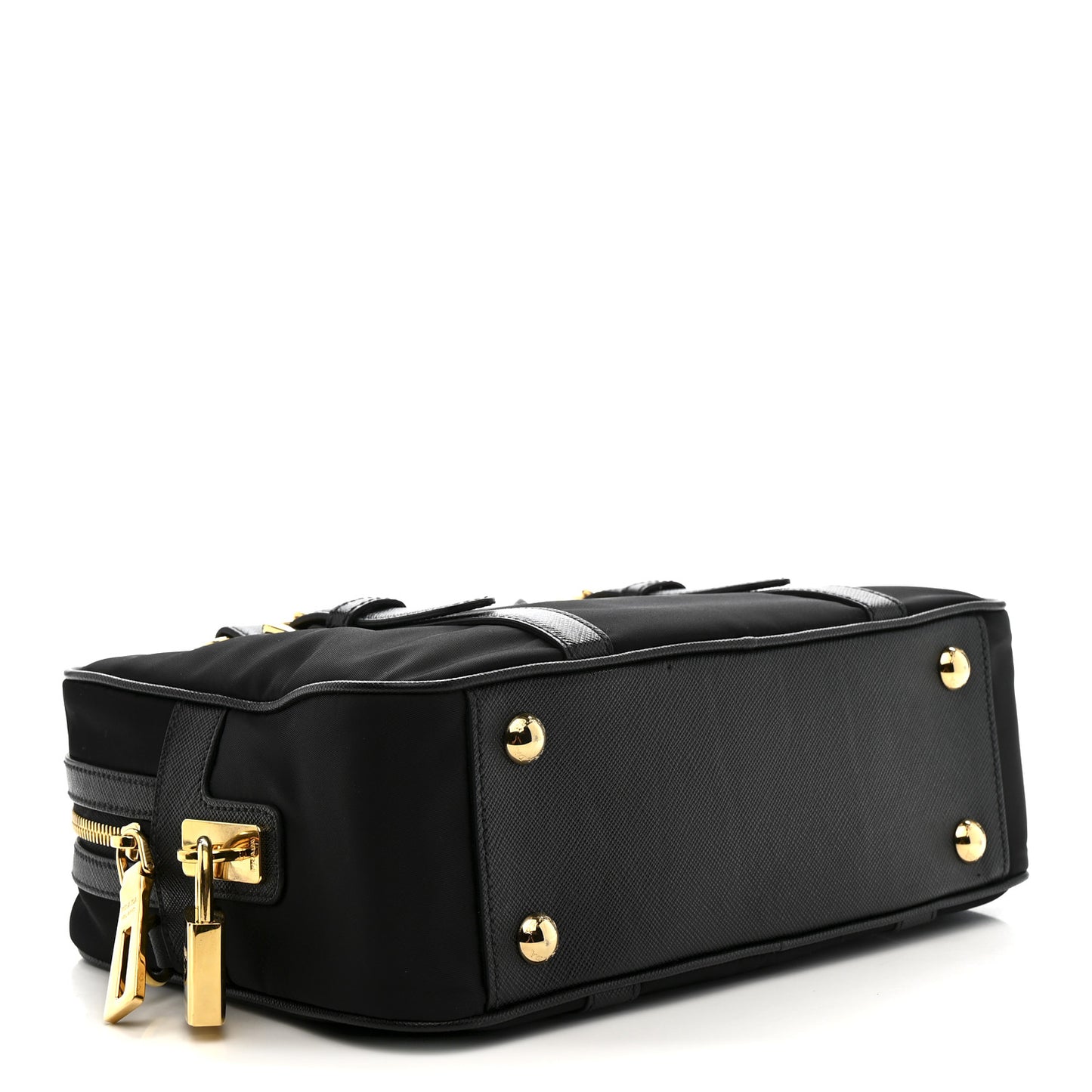 Tessuto Nylon Saffiano Bauletto Black