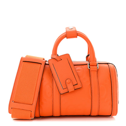 Gucci Piuma Calfskin Jumbo GG Embossed Mini Duffle Bag Good Orange 1 of 10