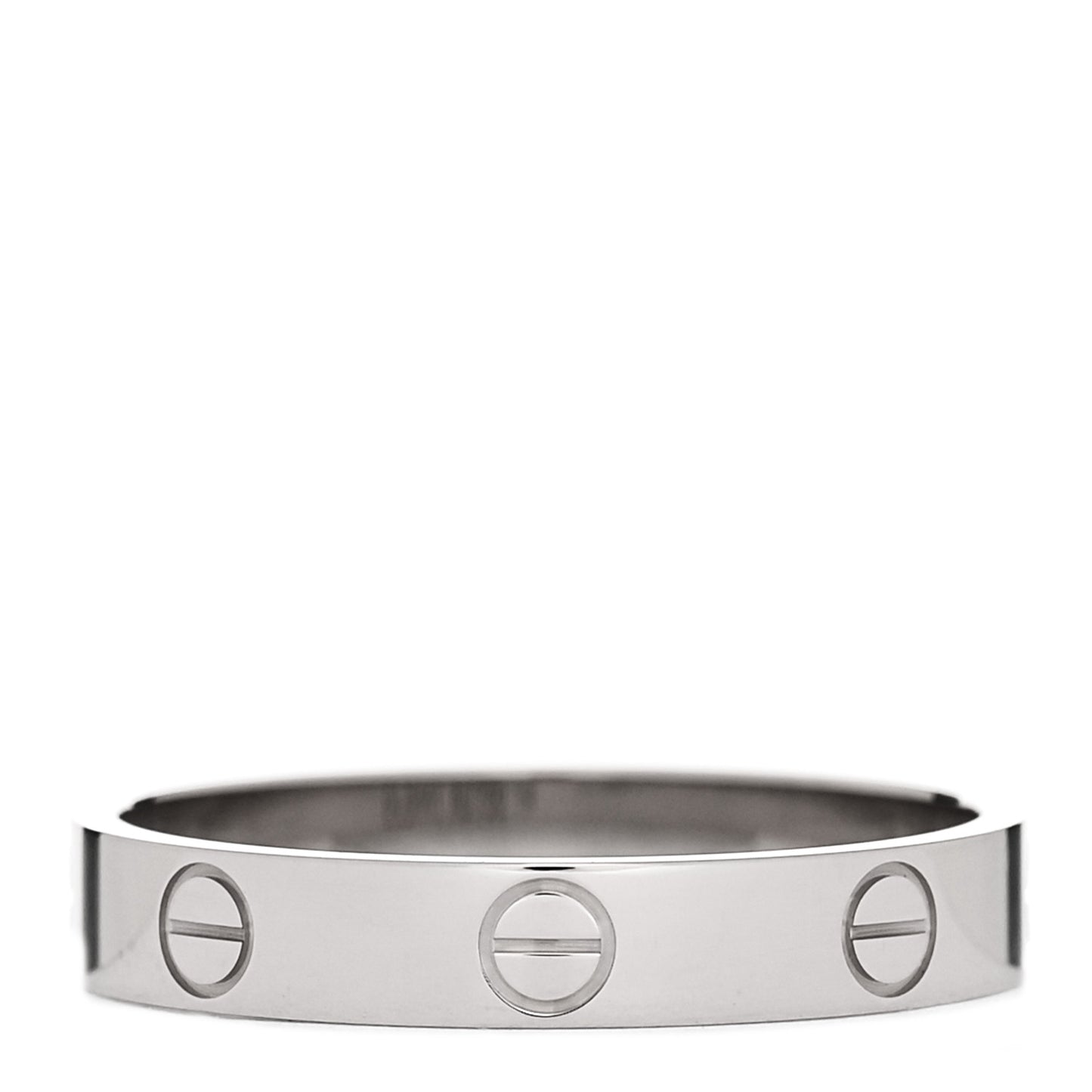 18K White Gold 3.5mm LOVE Wedding Band Ring 58 8.5