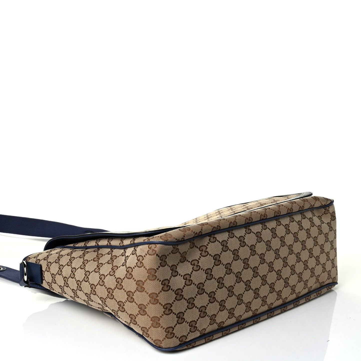 Monogram Convertible Diaper Bag Blue