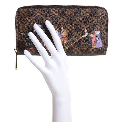 Louis Vuitton Damier Ebene Illustre Zippy Wallet Violet 2 of 7