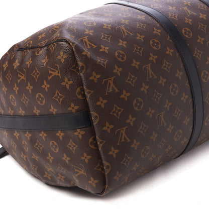 Louis Vuitton Monogram Macassar Keepall Bandouliere 55 6 of 10