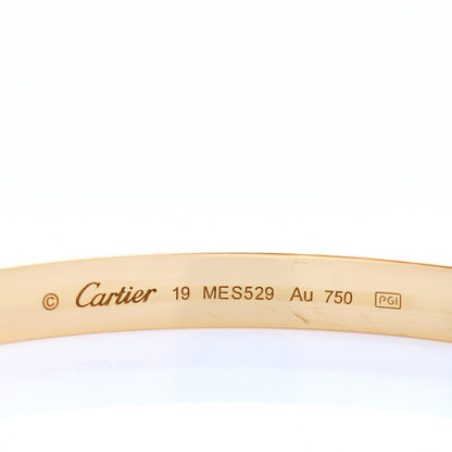Cartier 18K Yellow Gold LOVE Bracelet 19 4 of 5