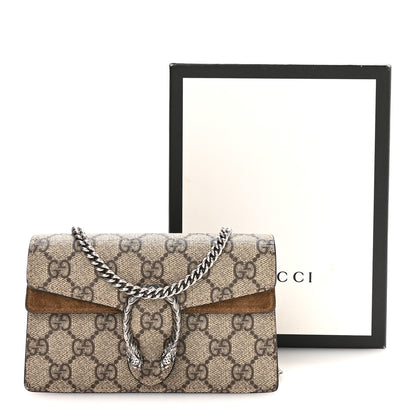 Gucci GG Supreme Monogram Super Mini Dionysus Shoulder Bag Taupe 10 of 10