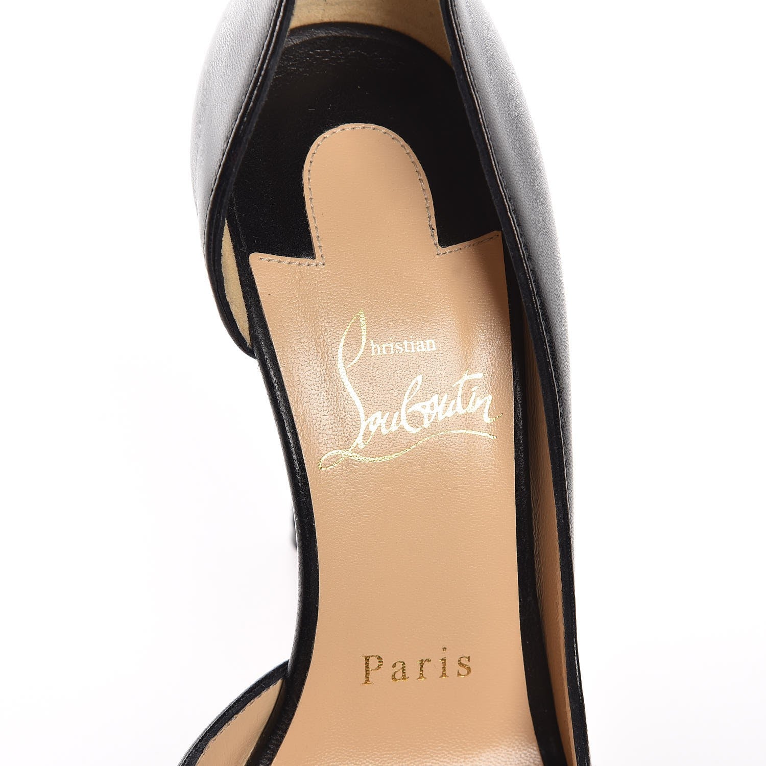 Christian Louboutin Shiny Nappa Iriza 100 Pumps 36 Black 7 of 9