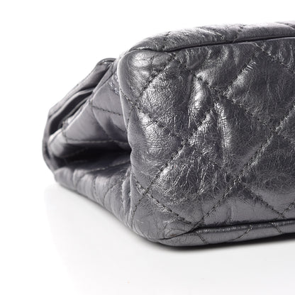 Chanel Metallic Aged Calfskin Quilted 2.55 Reissue 227 Flap Dark Silver 8 of 16