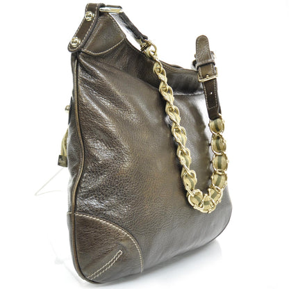 Gucci Leather Capri Chain Bag Bronze 2 of 9