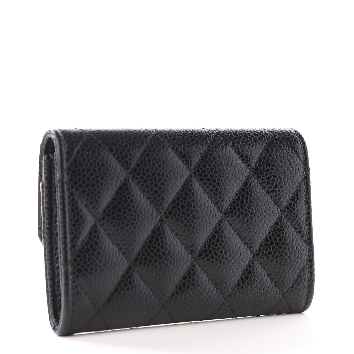 Chanel Caviar Quilted Flap Card Holder Black 2 of 7