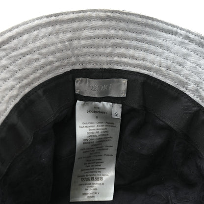 Christian Dior Cotton Logo Bucket Hat S Black 8 of 10