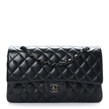 Chanel Lambskin Quilted Medium Double Flap So Black 1 of 10