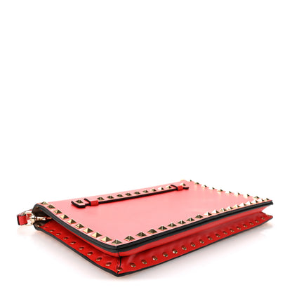 Valentino Garavani Nappa Rockstud Wristlet Clutch Rosso Valentino 4 of 6