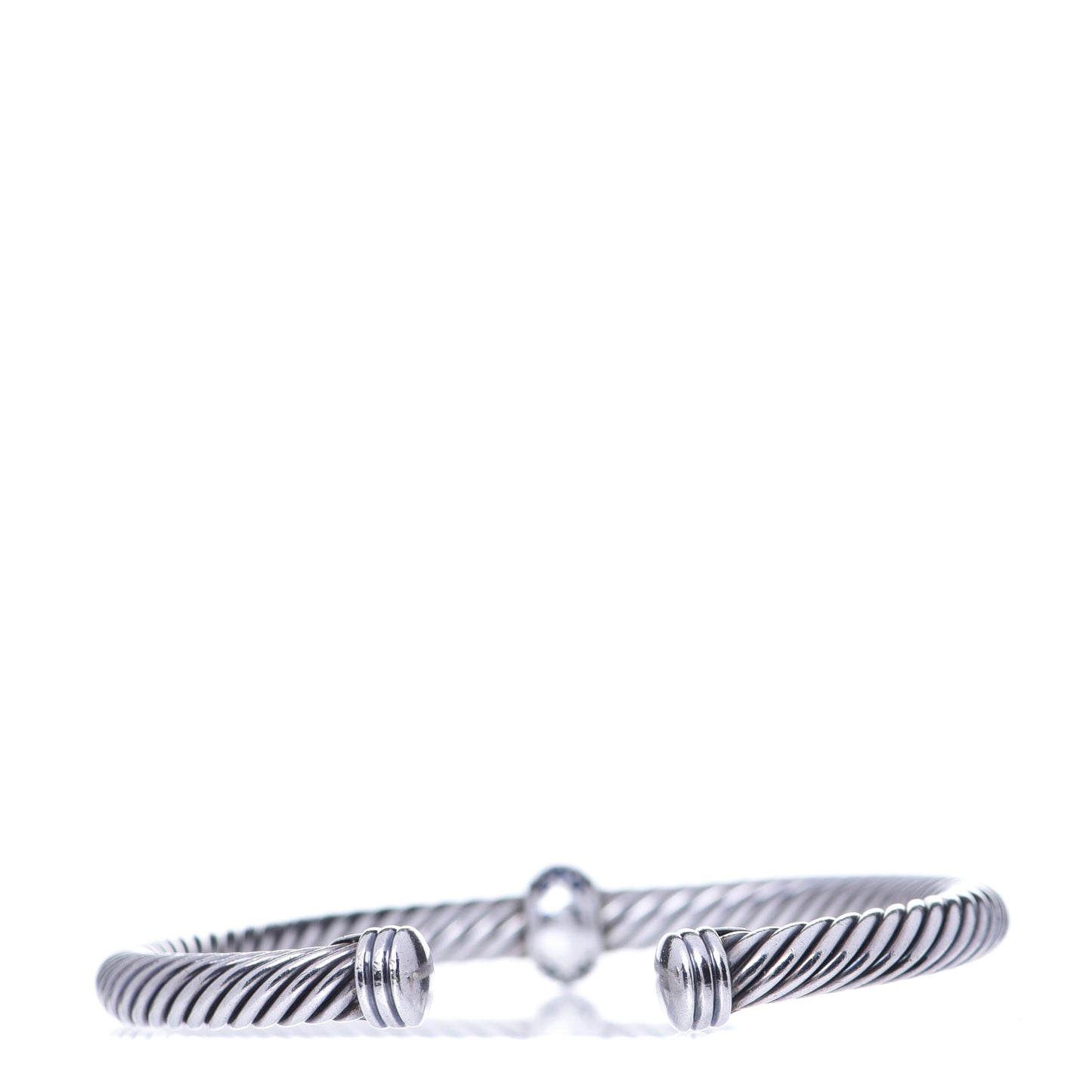 Sterling Silver Blue Sapphire 5mm Cable Classics Single Station Bracelet