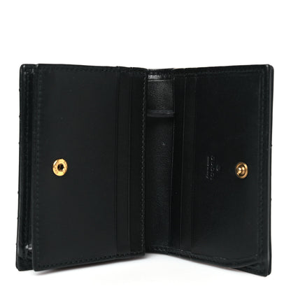 Gucci Calfskin Matelasse GG Marmont Card Case Wallet Black 5 of 7