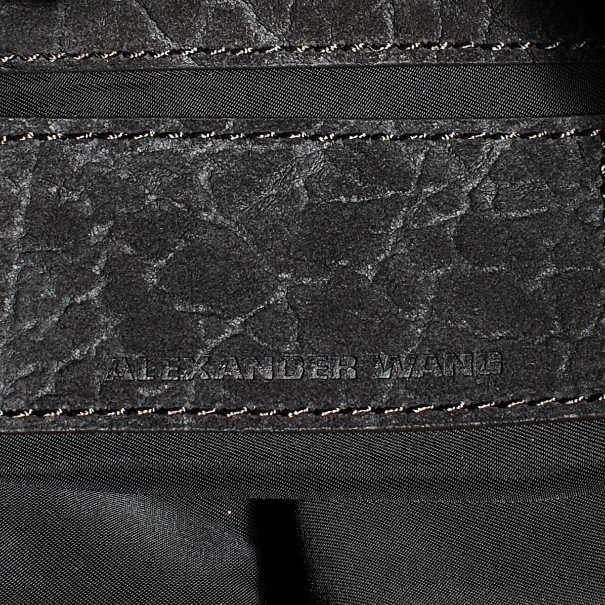 Crinkled Suede Morgan Hobo Black