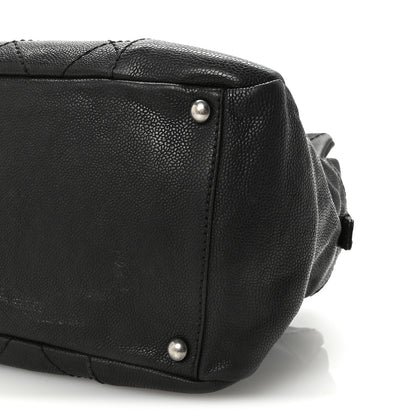 Chanel Distressed Caviar Outdoor Ligne Tote Black 10 of 10