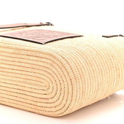 Loewe Raffia Small Square Basket Tote Bag Natural Tan 9 of 9