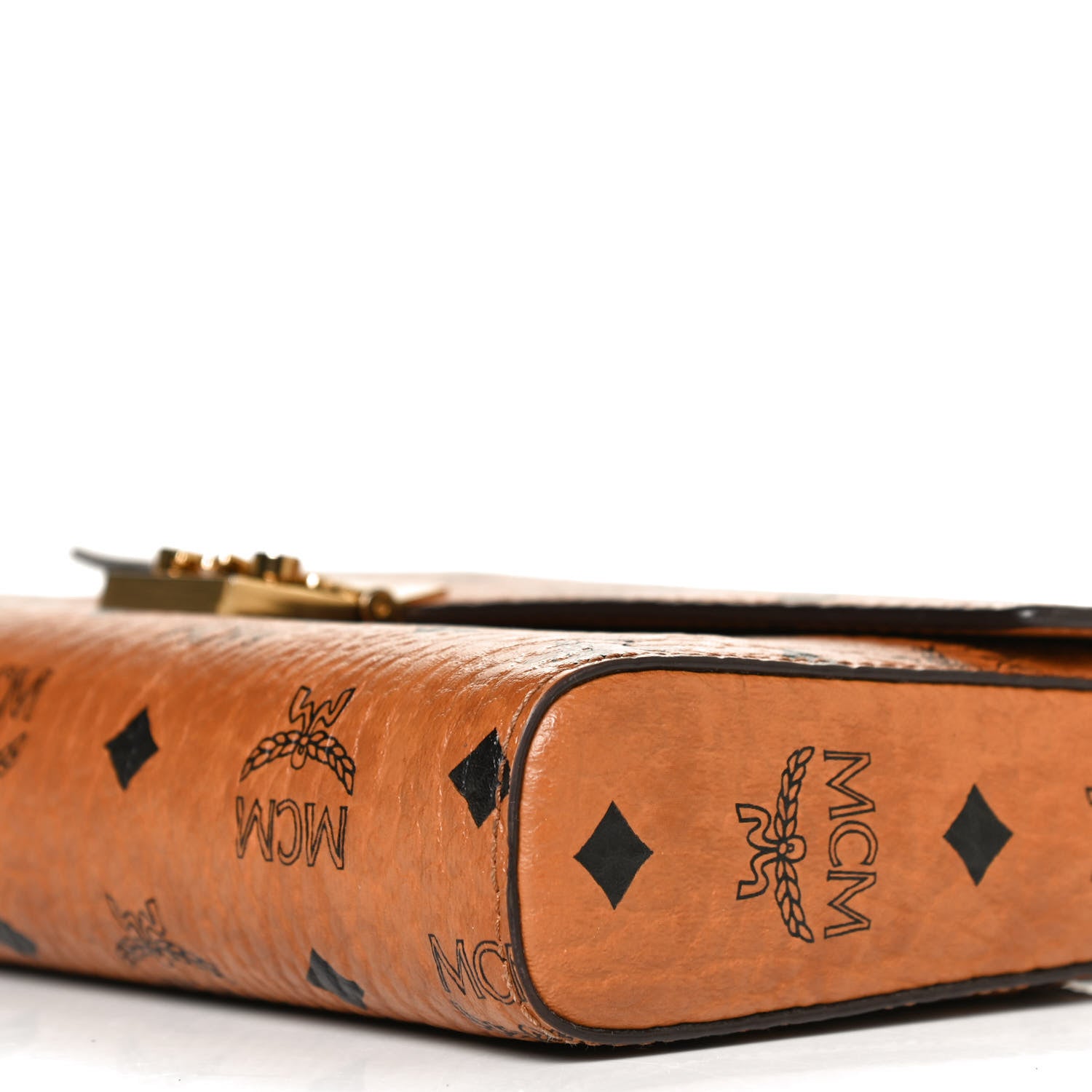 MCM Visetos Millie Wallet On Chain Cognac 11 of 12