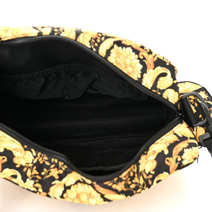 Fendi Nylon Baroque Virtus Shoulder Bag Black Black 6 of 16