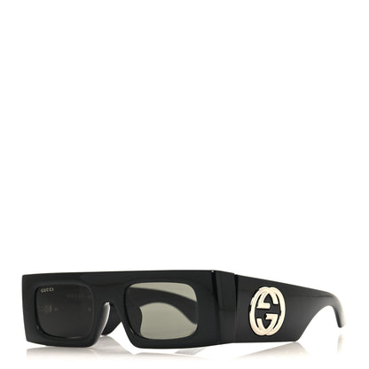 Gucci Acetate Rectangular Frame Sunglasses GG1646S Black 1 of 6