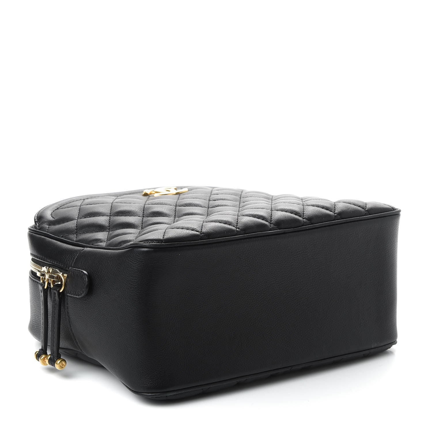 Chanel Calfskin Quilted CC Medium Vanity Case Black 4 of 11