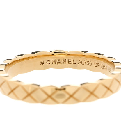 Chanel 18K Yellow Gold Mini Coco Crush Ring 55 7.25 4 of 6