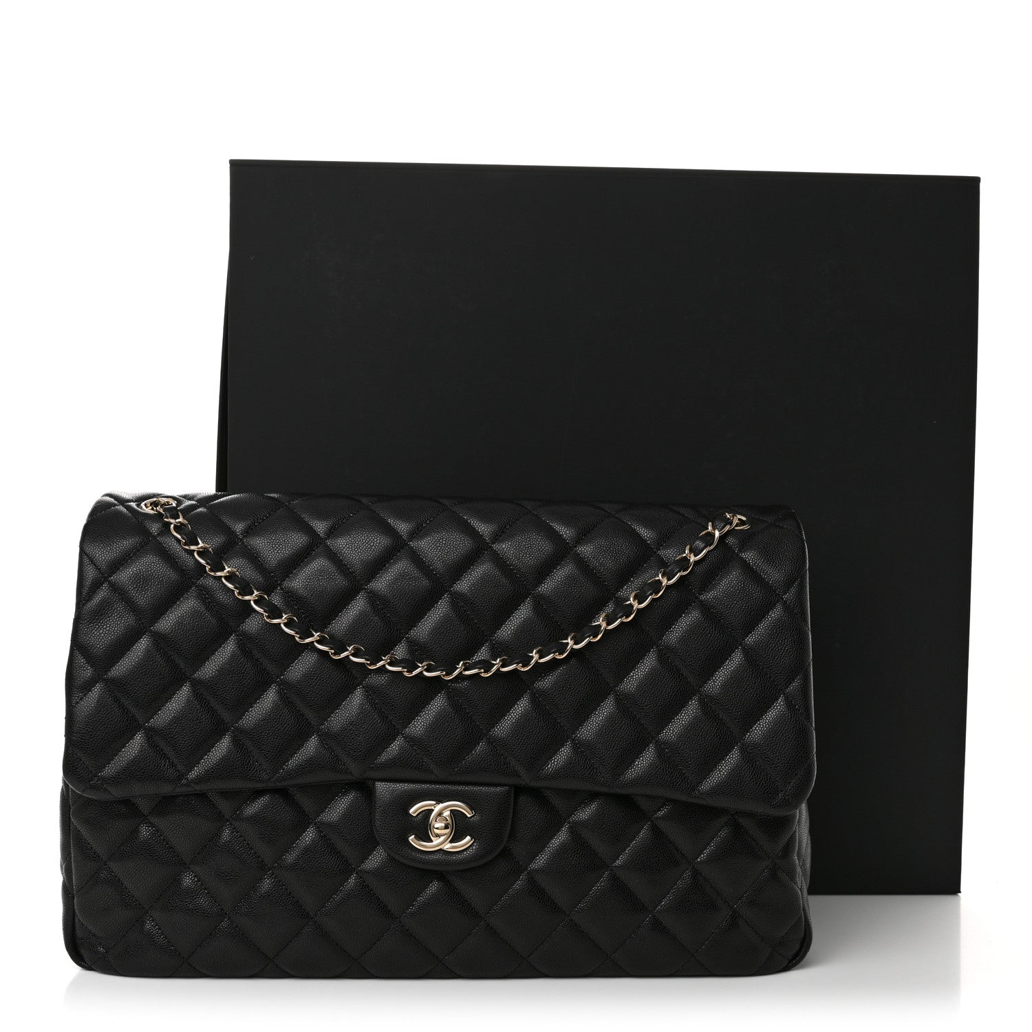 Chanel Caviar Quilted XXL Travel Flap Bag Black 11 of 11