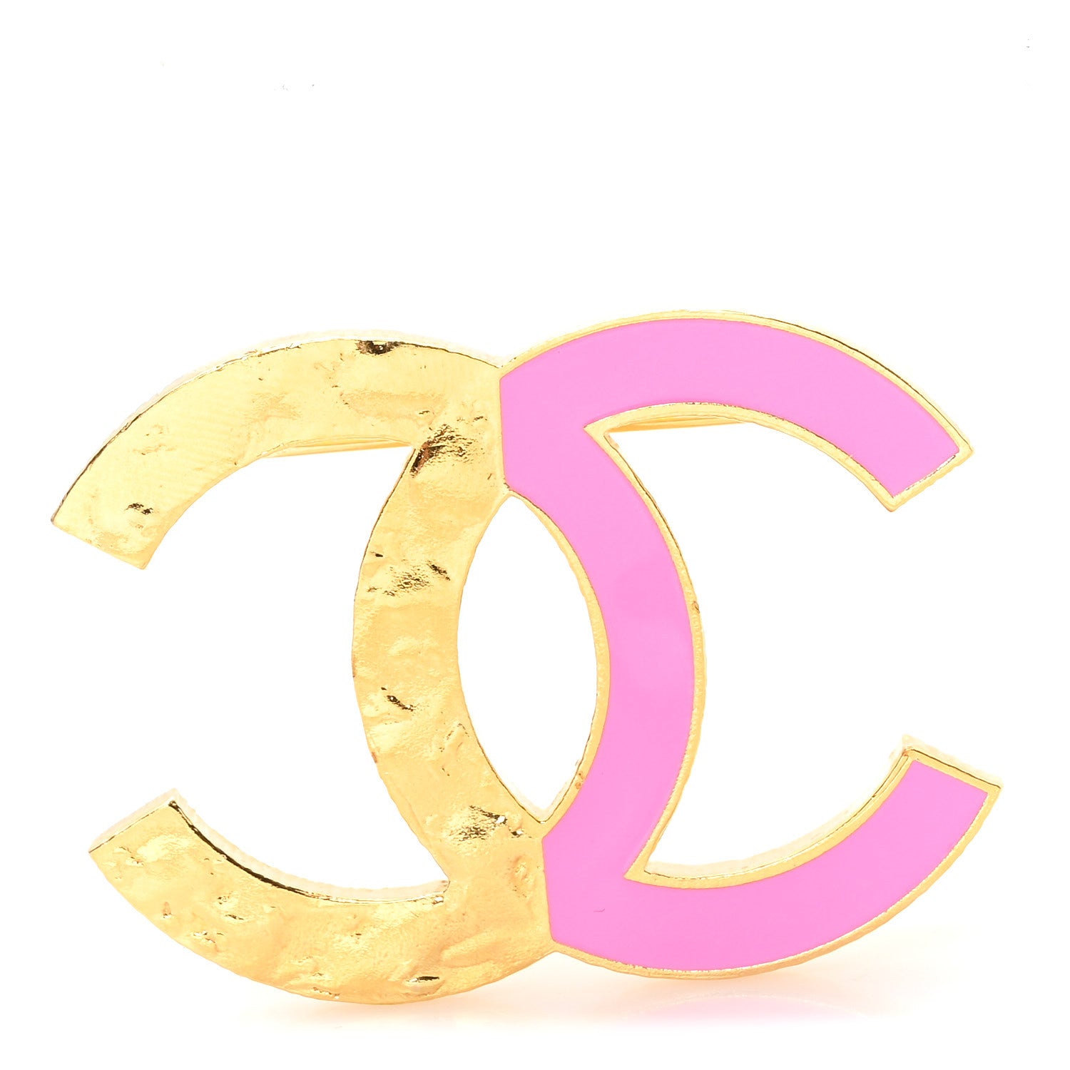 Chanel Enamel CC Large Brooch Pink Gold 1889665 – FASHIONPHILE