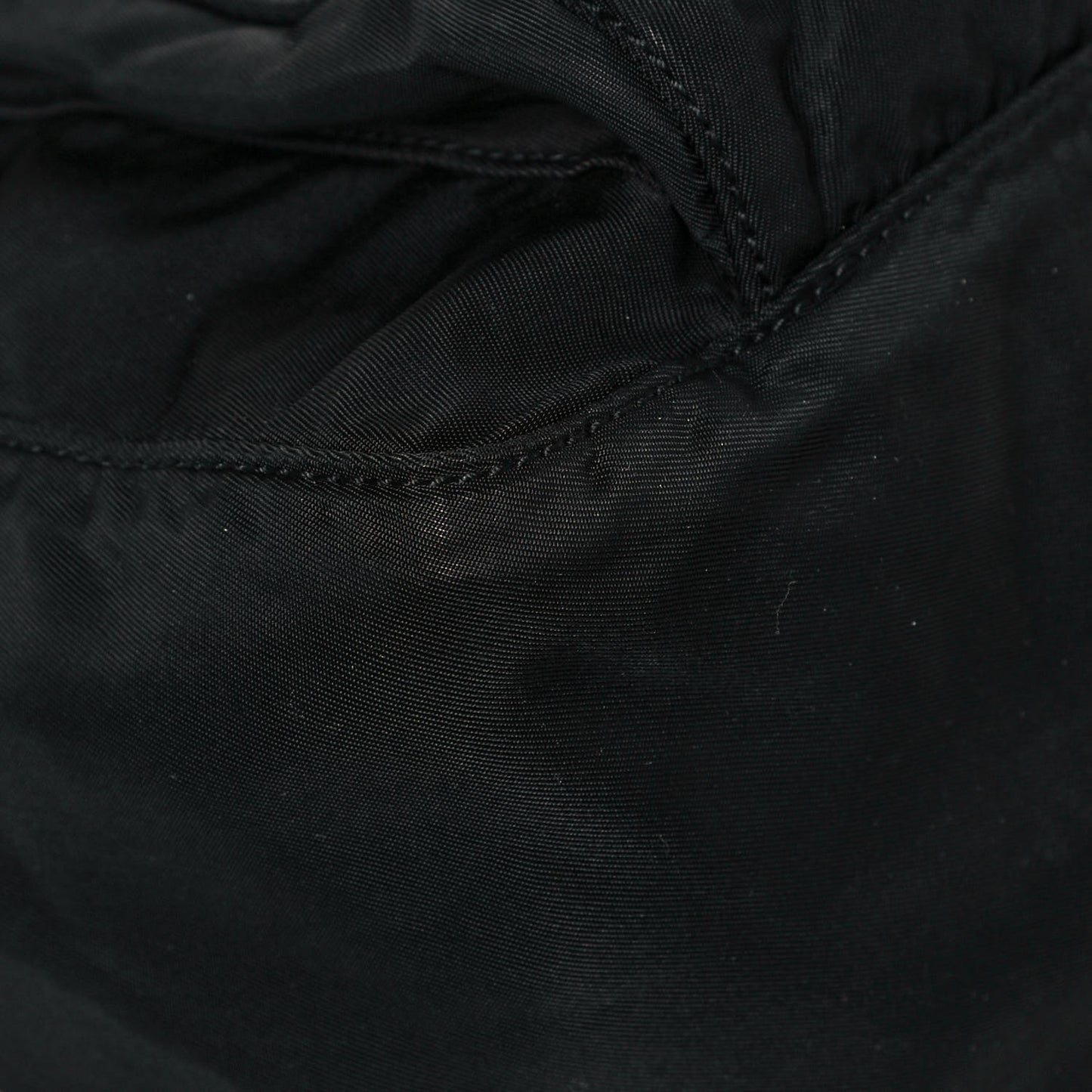 Tessuto Nylon Single Buckle Messenger Bag Black