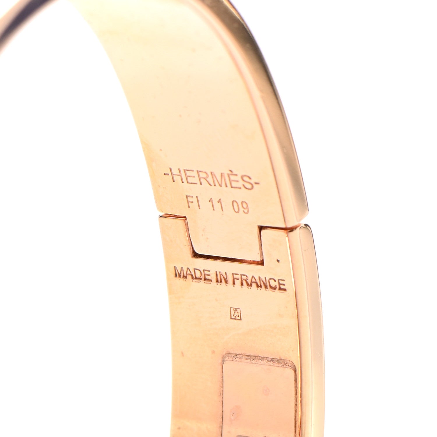 Hermes Enamel Narrow Clic Clac H Tartan Bracelet PM Pink Delirium 4 of 6