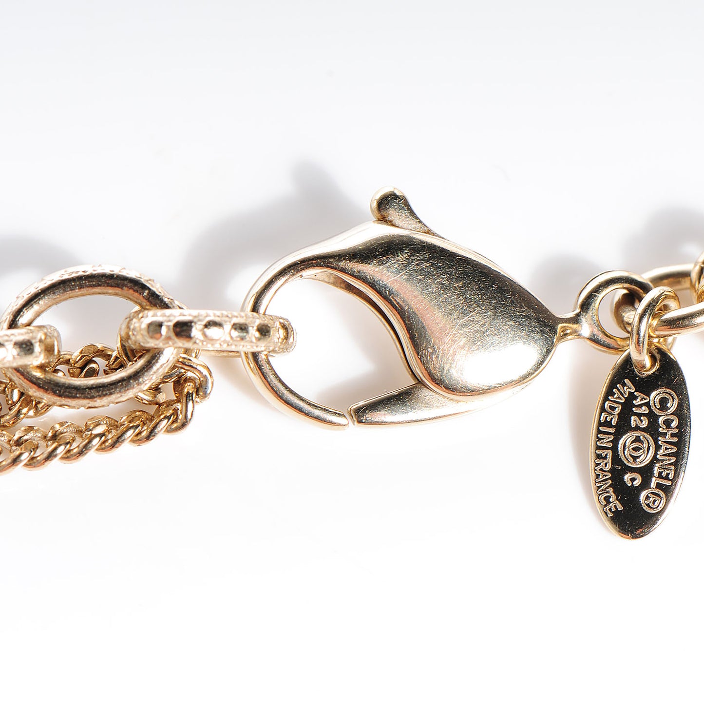 Pearl CC Short Necklace Gold
