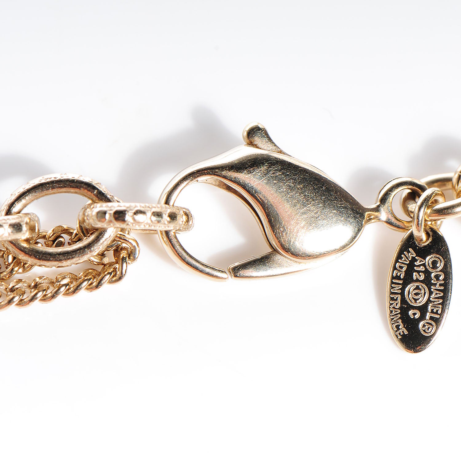 Chanel Pearl CC Short Necklace Gold 5 of 6