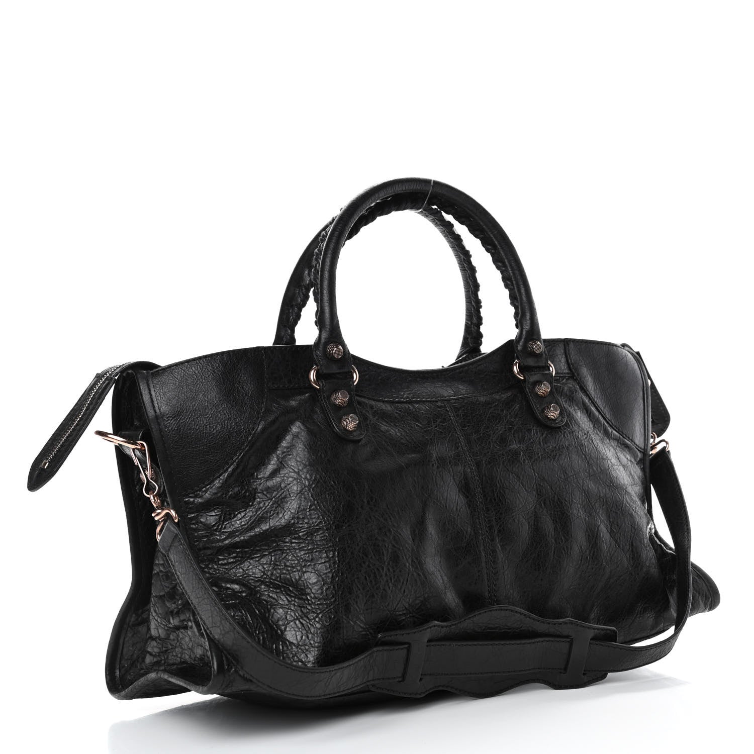 Balenciaga Agneau Giant 12 Rose Gold Hardware Part Time Black 2 of 4
