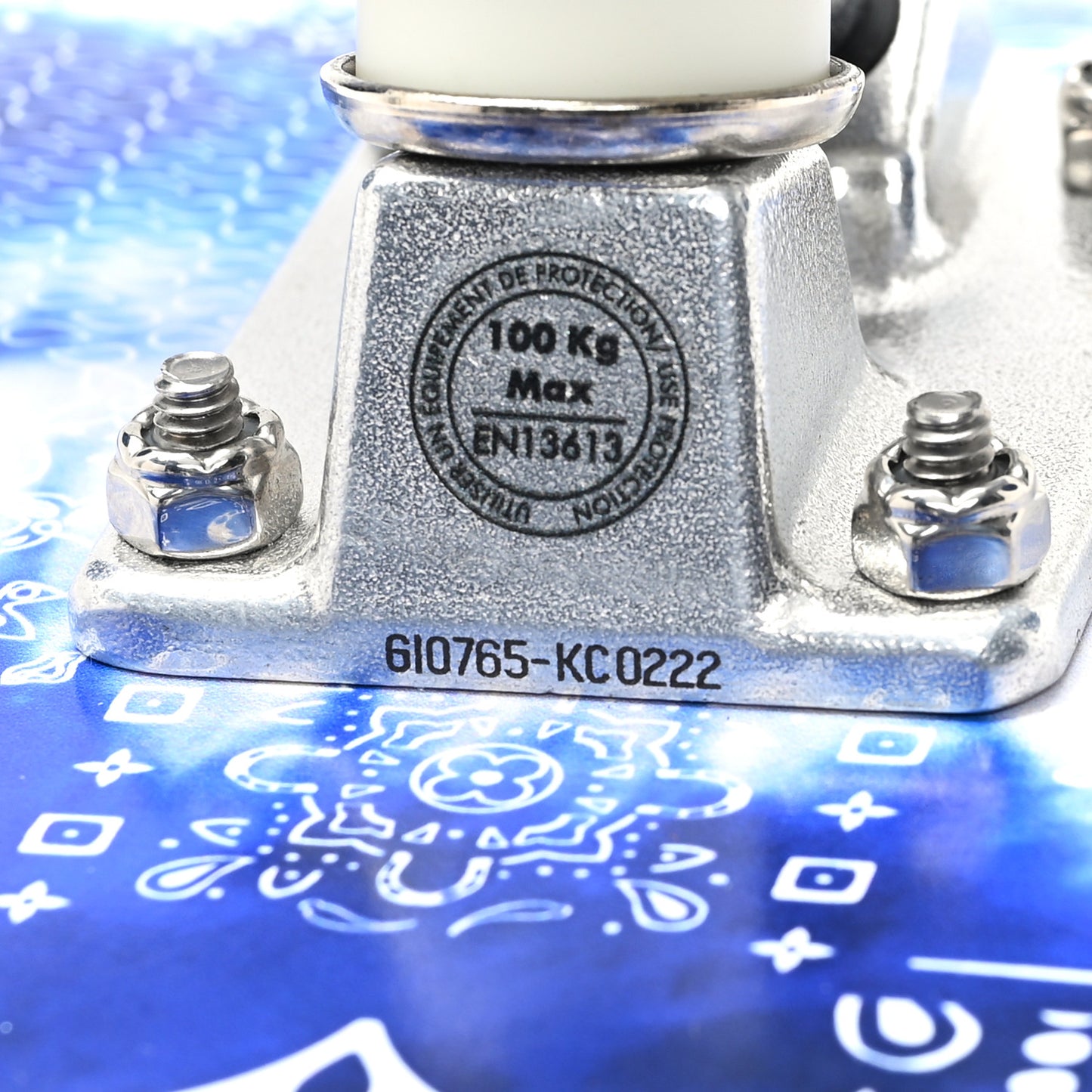 Monogram Bandana Maple Wood Skateboard Blue