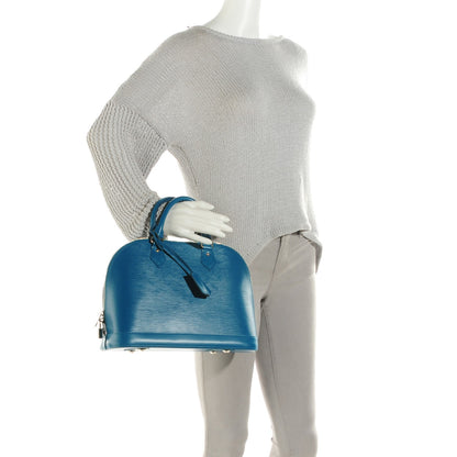 Louis Vuitton Epi Alma PM Cyan 2 of 7
