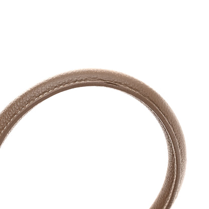 Saint Laurent Grained Calfskin Topstitch Small Classic Sac De Jour Taupe 13 of 17
